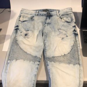 Bleached jeans